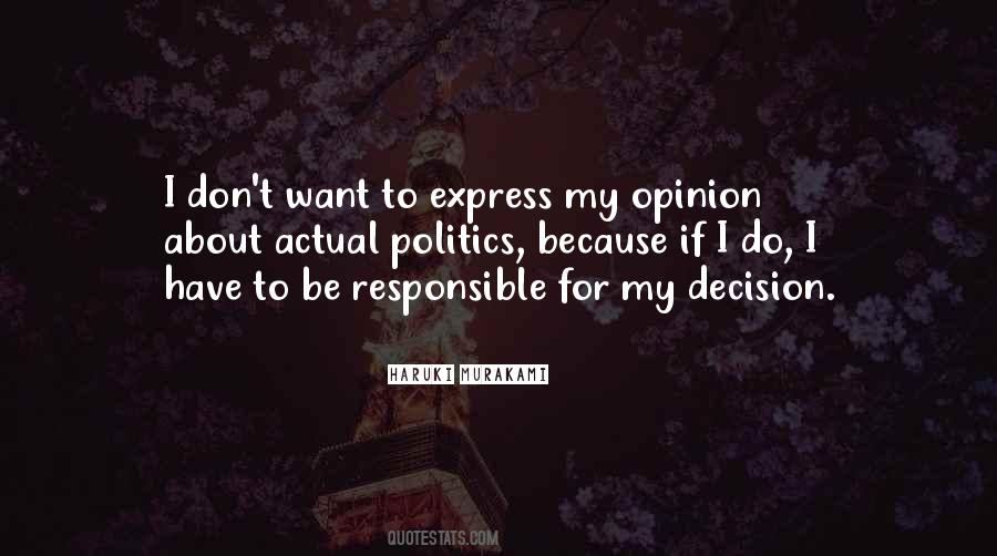 My Decision Quotes #988644