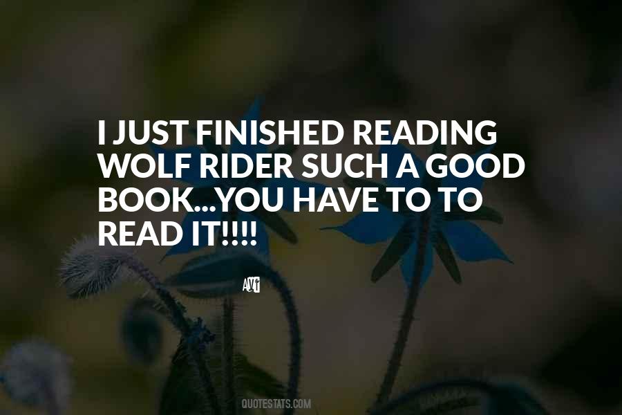 Book Finished Quotes #238305