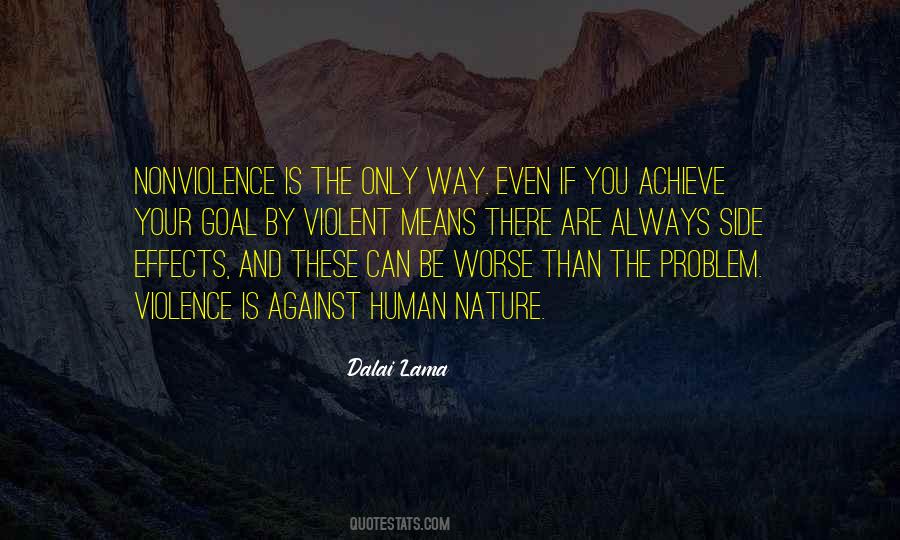 Violence Human Nature Quotes #638051