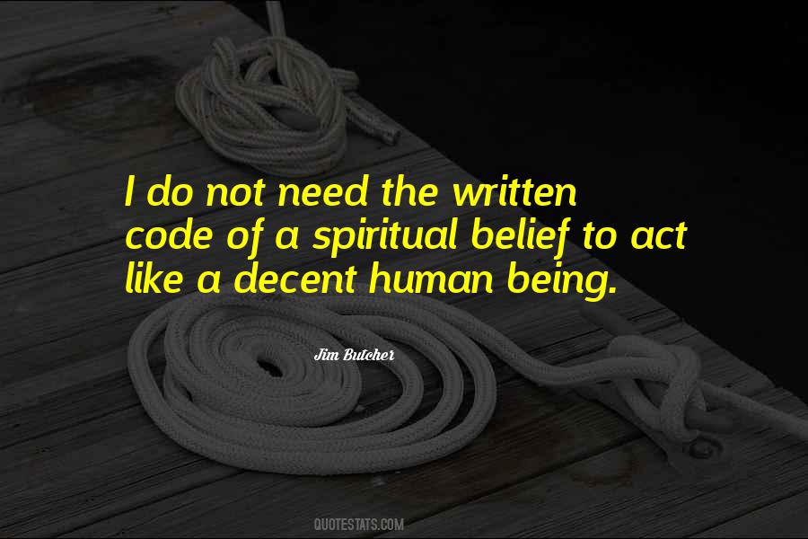 Decent Human Being Quotes #1005129