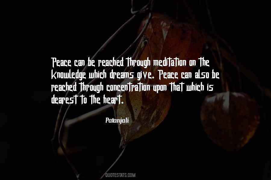 Meditation Peace Quotes #108194