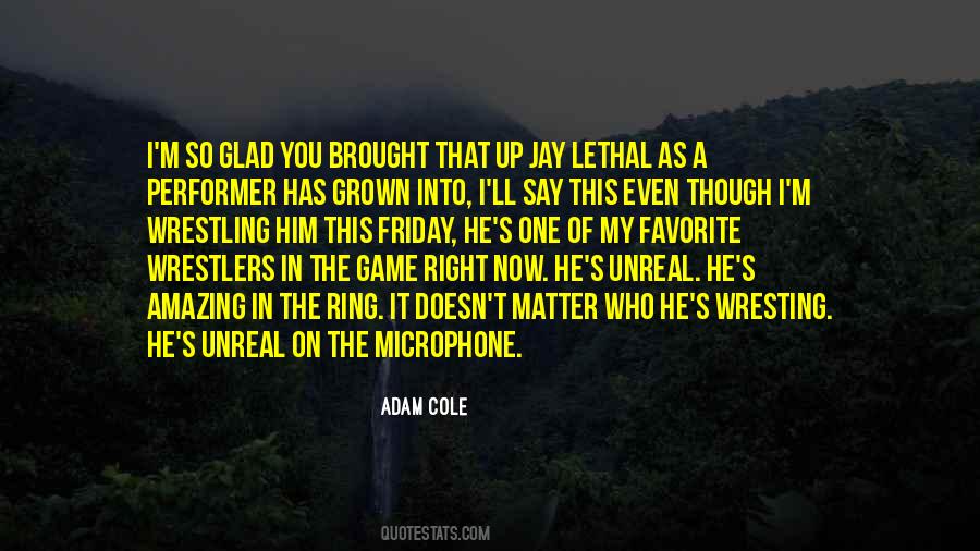 Glad Game Quotes #1198468