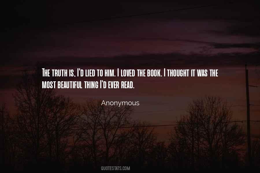 The Most Beautiful Thing Quotes #1400207