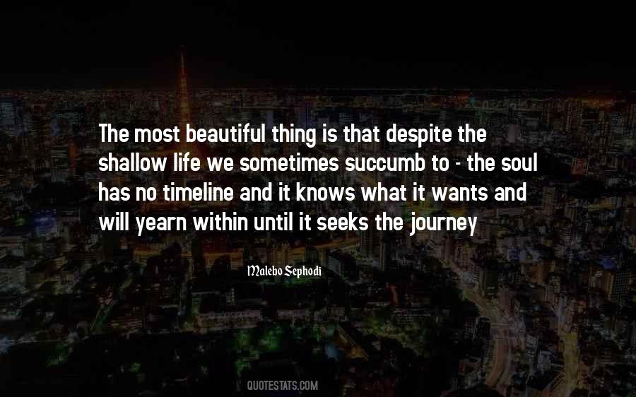 The Most Beautiful Thing Quotes #1506745