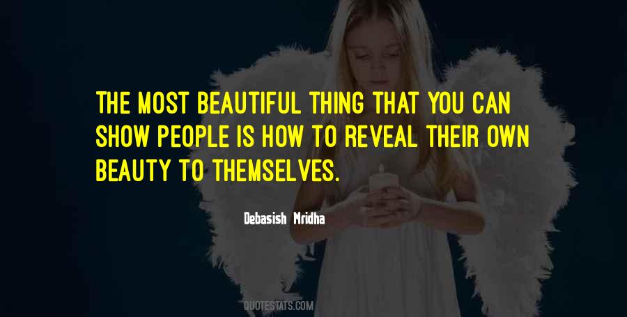 The Most Beautiful Thing Quotes #1543694