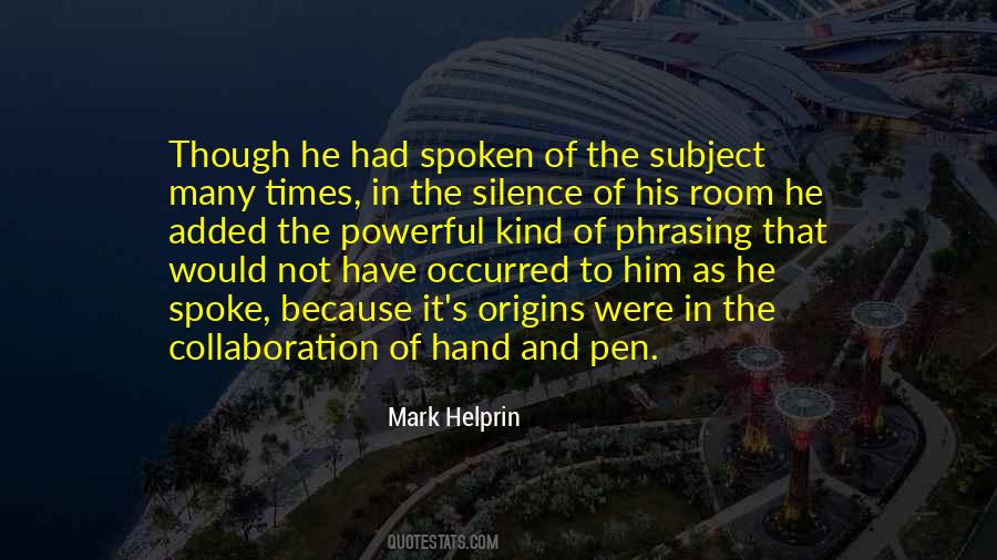 Quotes About Pen And Writing #130699
