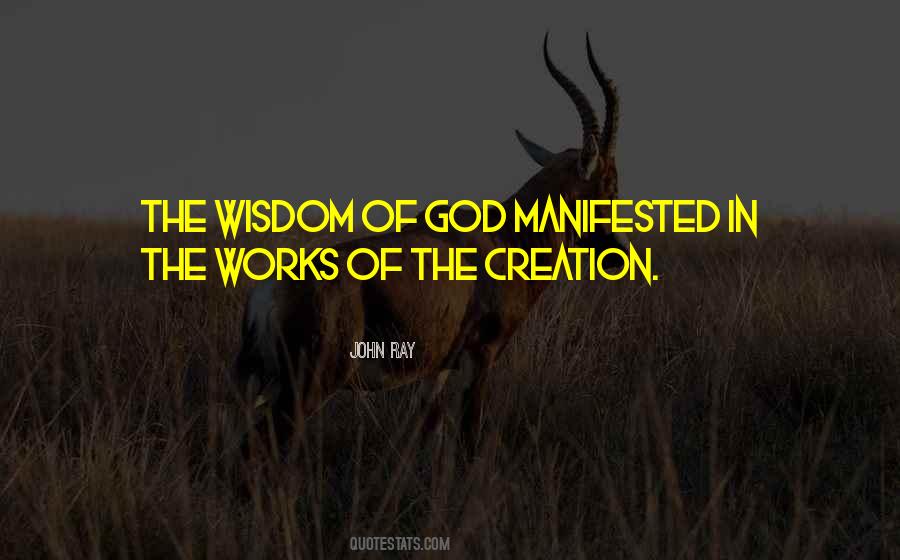 Quotes About The Wisdom Of God #1034481