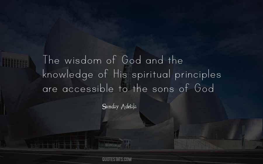 Quotes About The Wisdom Of God #1632030