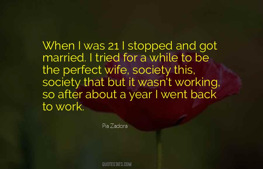 Working Wife Quotes #197301