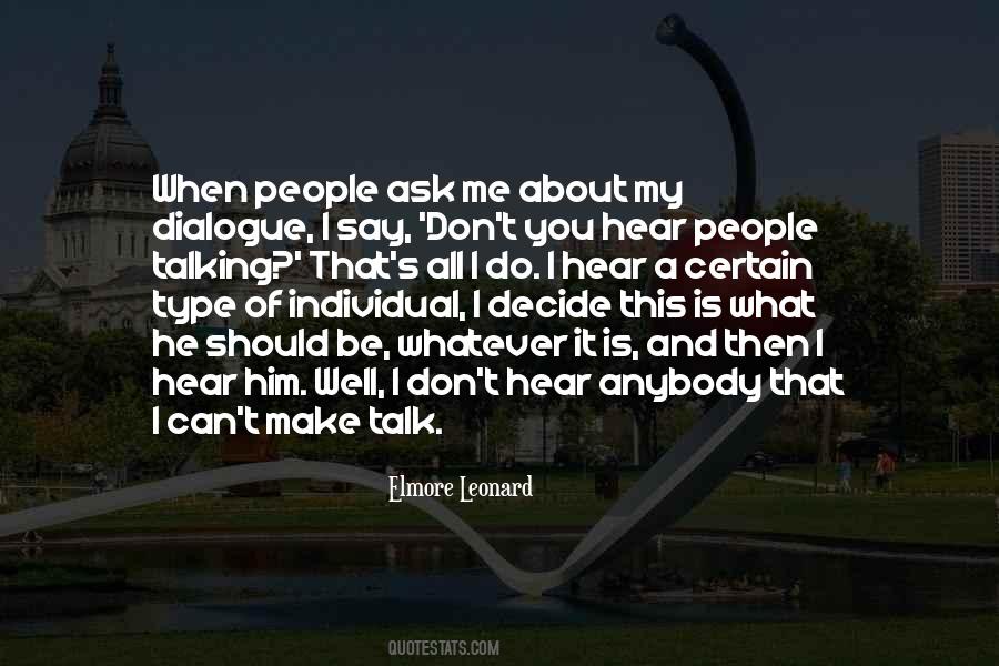 When You Talk About Me Quotes #730398