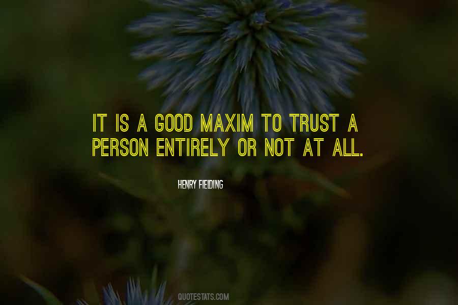 Quotes About Trust A Person #552330