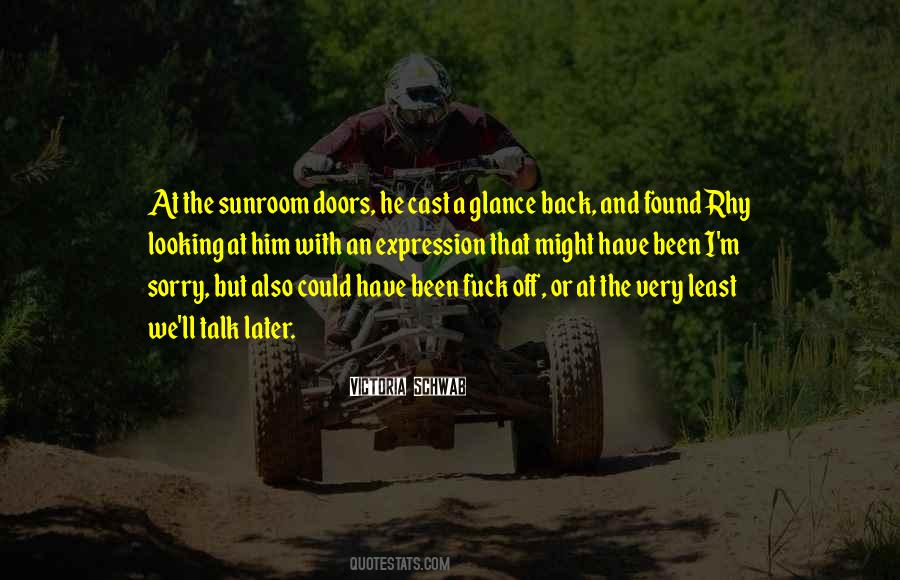 Glance Back Quotes #211342