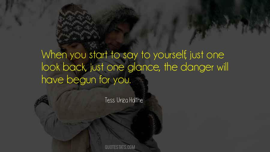 Glance Back Quotes #657762