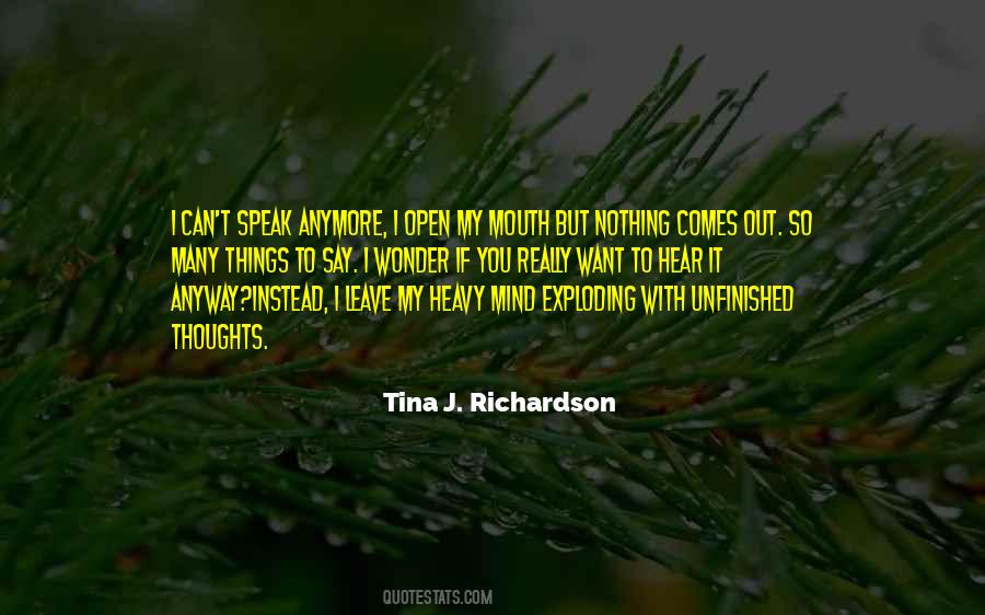 Heavy Mind Quotes #728355