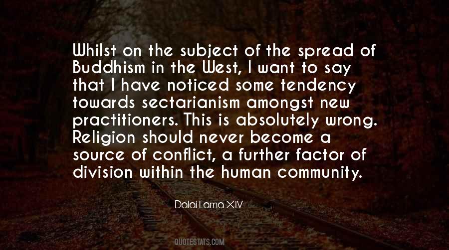 Religion Conflict Quotes #694886