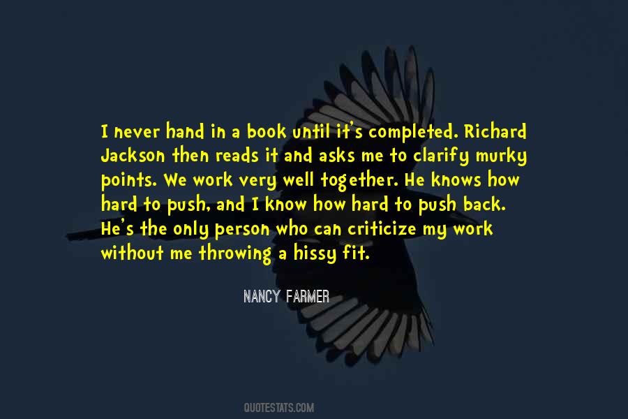 We Push Back Quotes #1331933