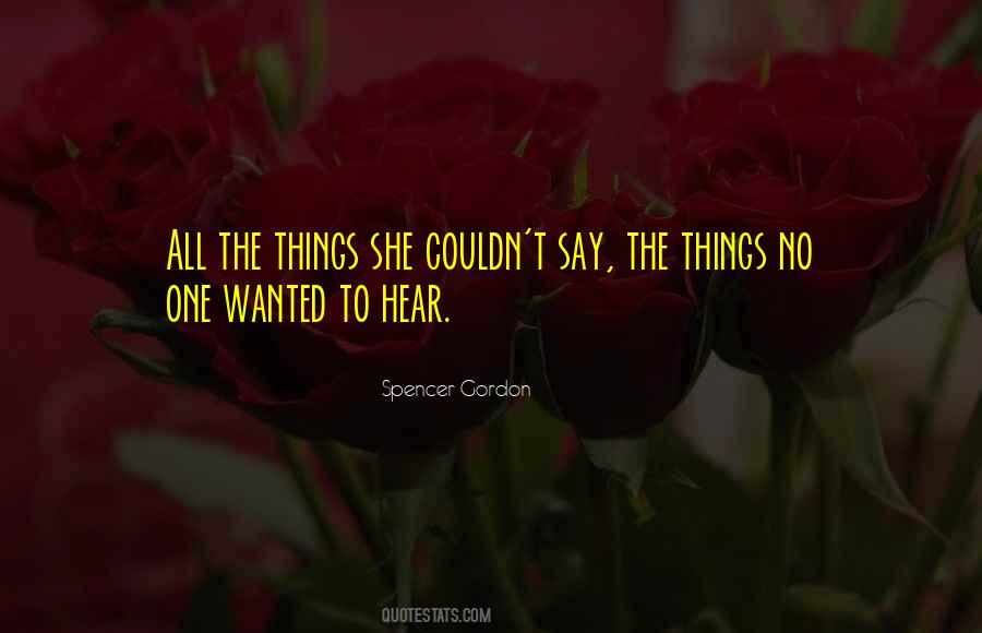 Say No To Things Quotes #1327886