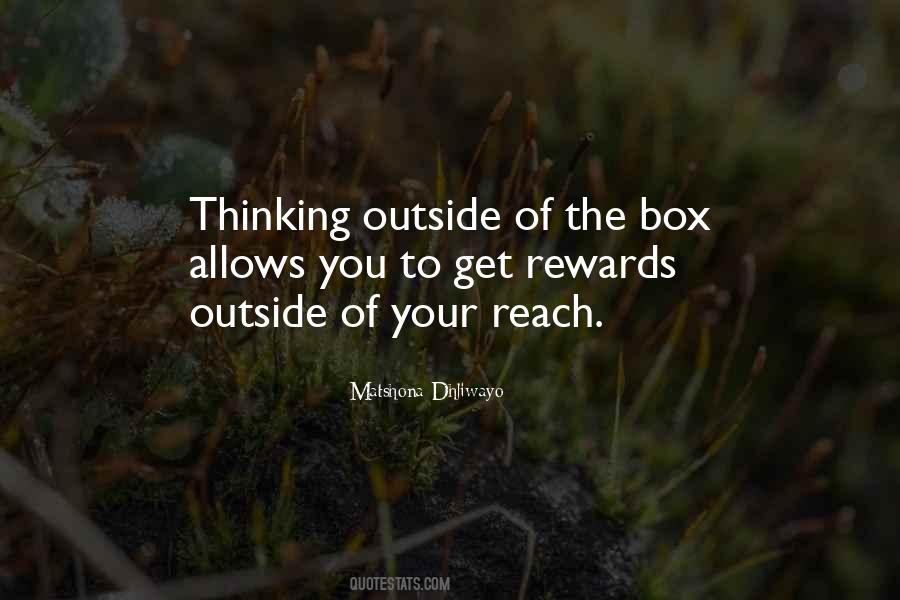 Outside The Box Thinking Quotes #1347596