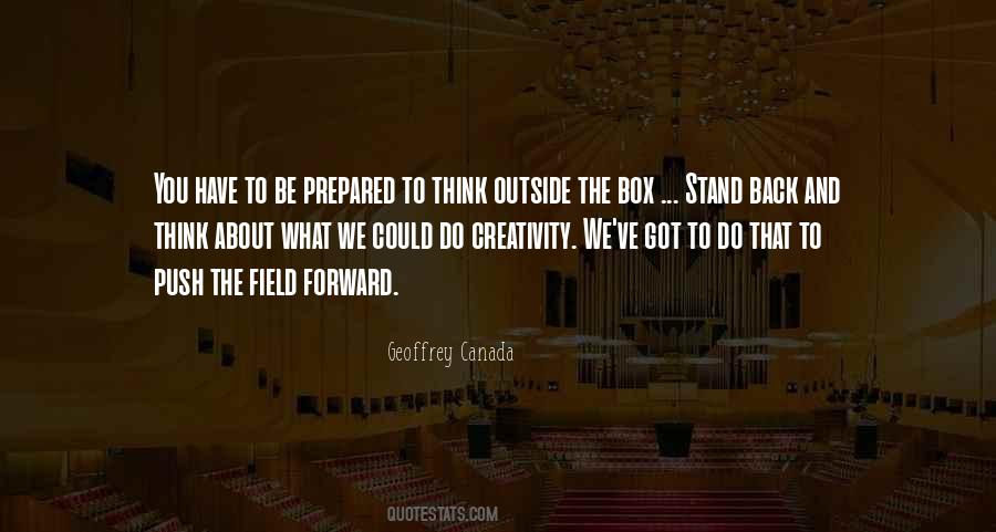 Outside The Box Thinking Quotes #1492782