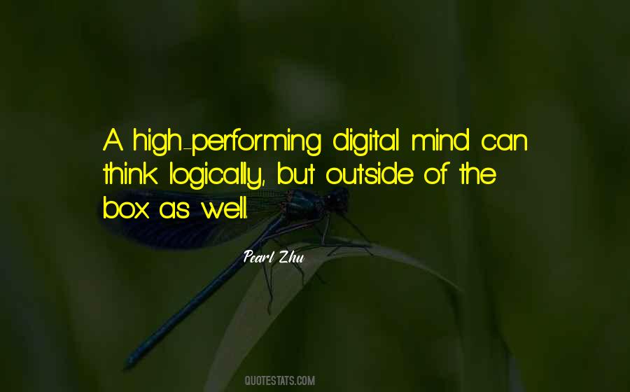 Outside The Box Thinking Quotes #990669