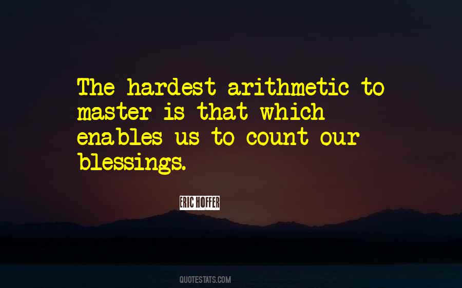 Count The Blessings Quotes #1340436
