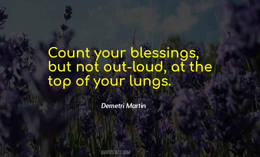 Count The Blessings Quotes #1502120