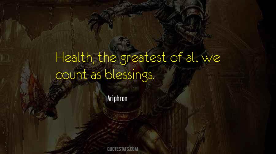 Count The Blessings Quotes #284996