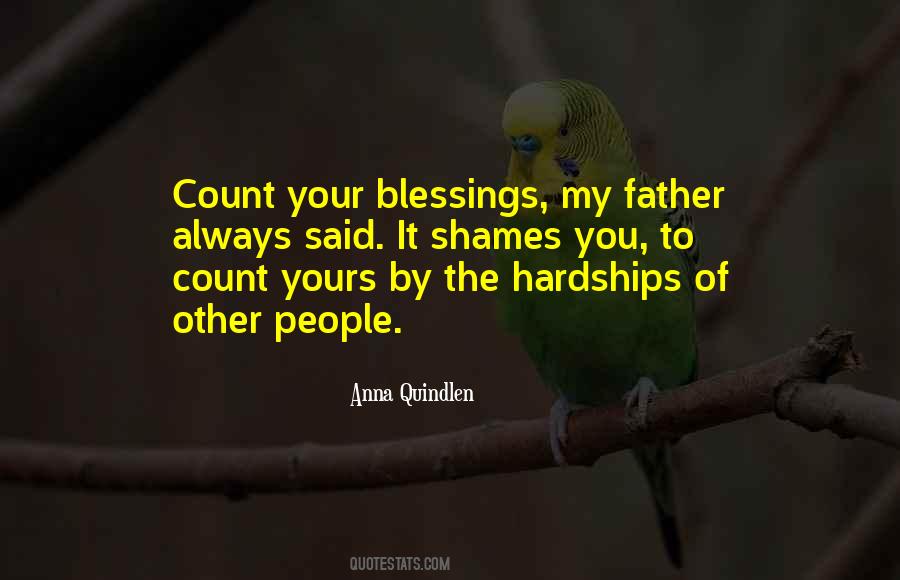 Count The Blessings Quotes #397944