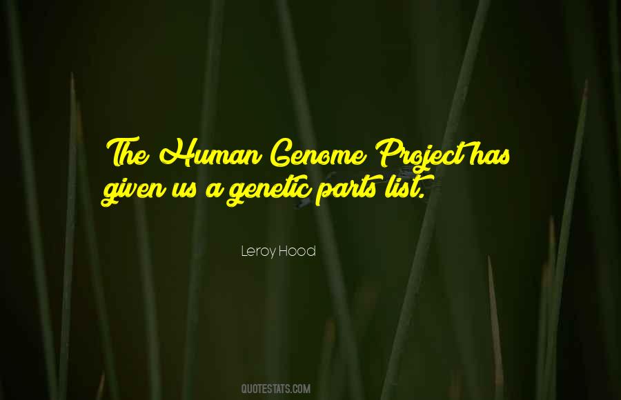 Quotes About Genome Project #519275