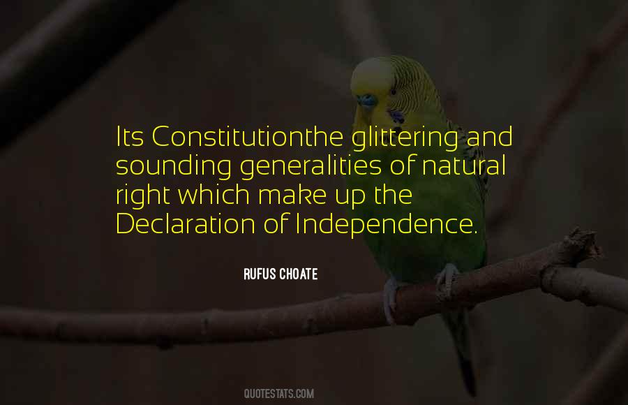 Glittering Generalities Quotes #251428