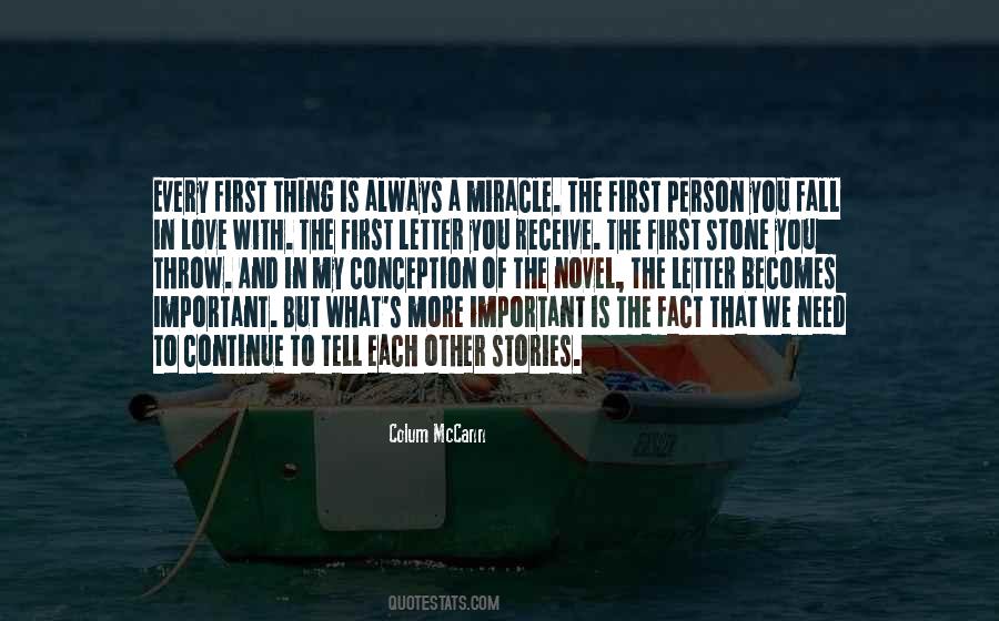 The First Stone Quotes #519382