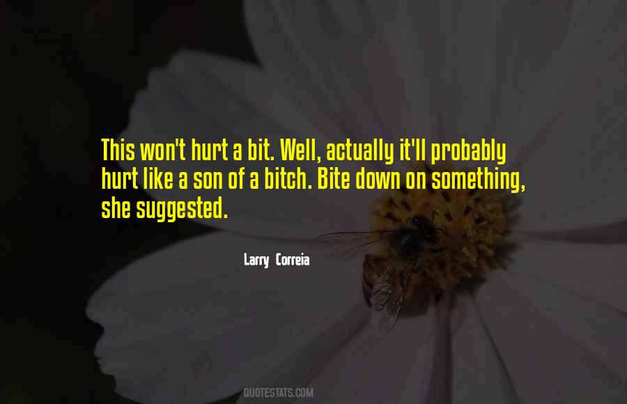 Hurt A Bit Quotes #85696