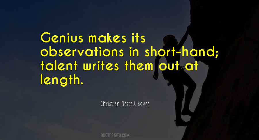 Quotes About Genius Talent #242987