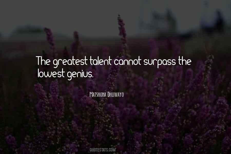 Quotes About Genius Talent #261340