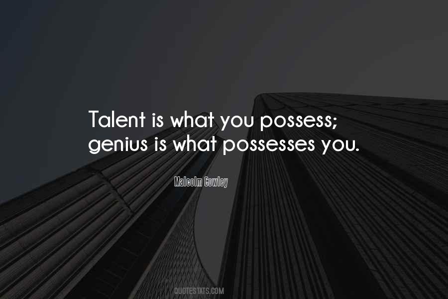 Quotes About Genius Talent #272034