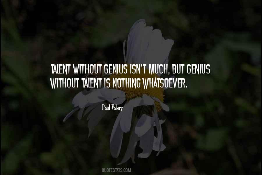 Quotes About Genius Talent #571278