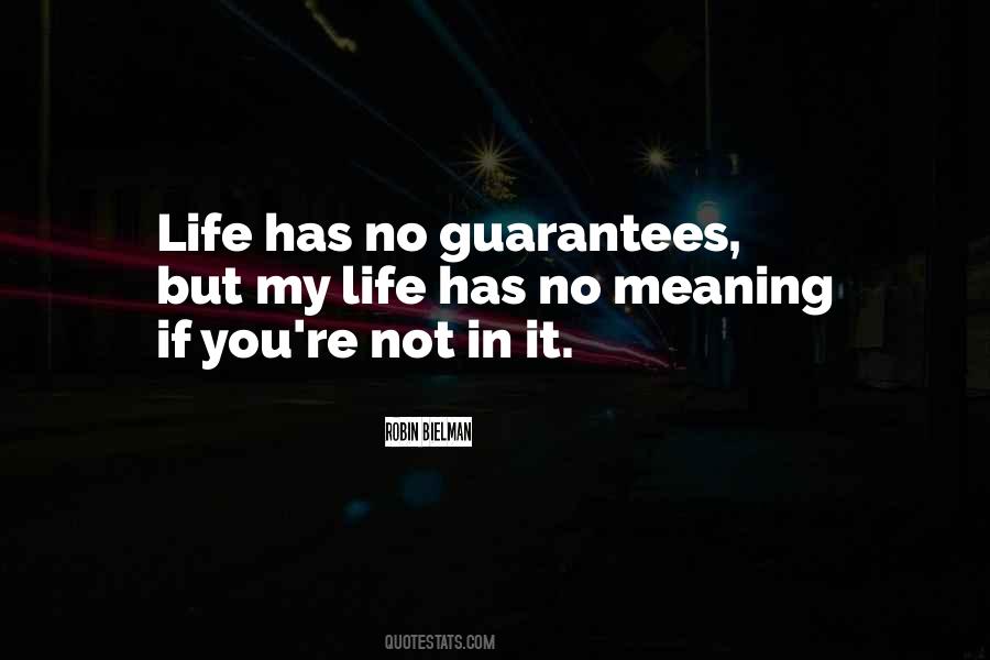 No Meaning In Life Quotes #711617