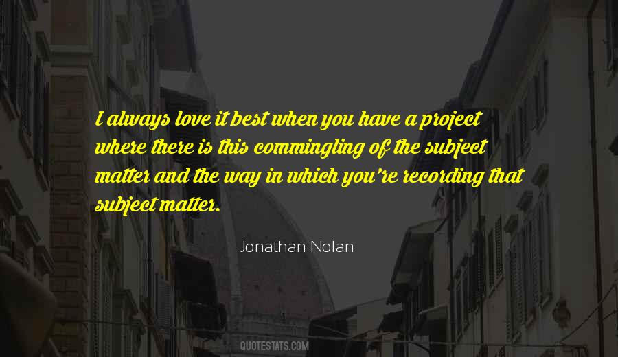 I Love You Best Quotes #1795283