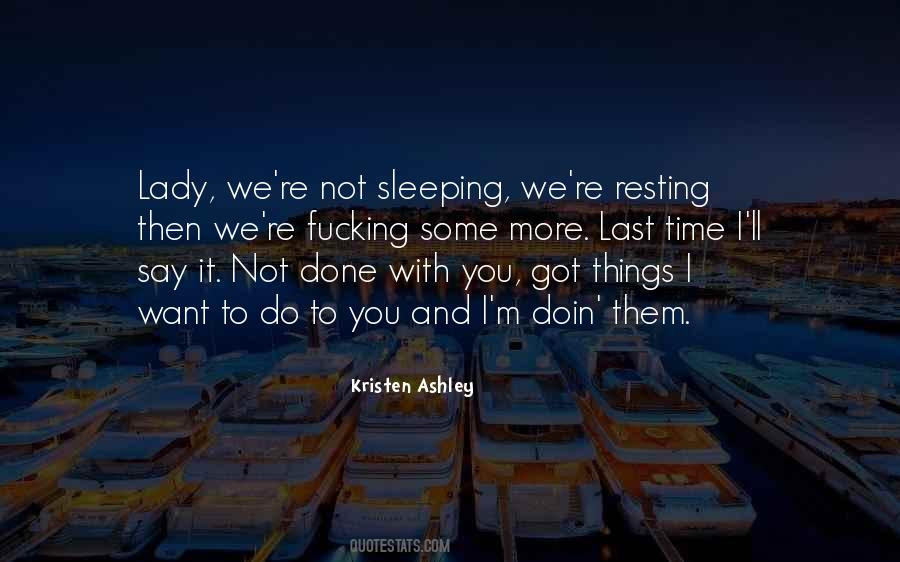 Sleeping With You Quotes #1753450