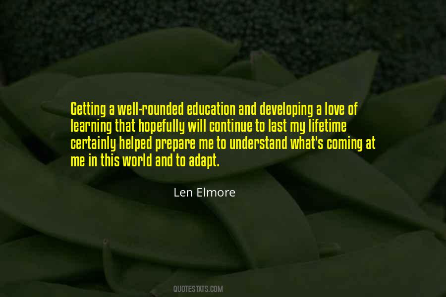 Quotes About A Lifetime Of Learning #1544504