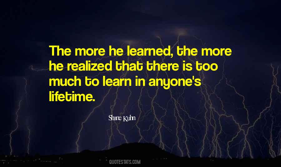 Quotes About A Lifetime Of Learning #1744218