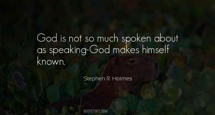 God Is Speaking Quotes #1598310