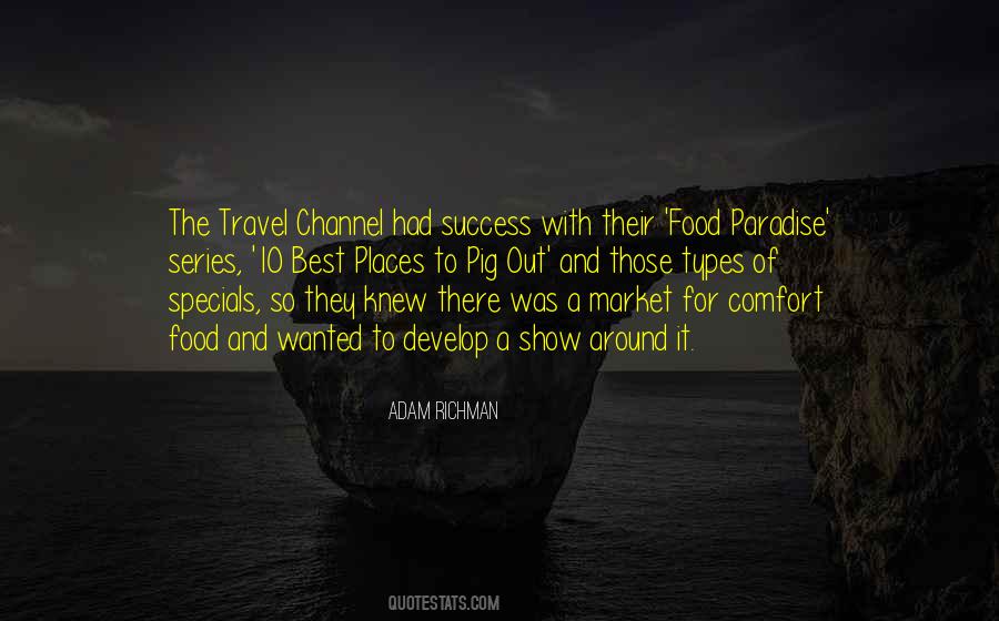 Travel Food Quotes #361926