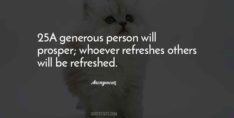 Quotes About Generous Person #1043887