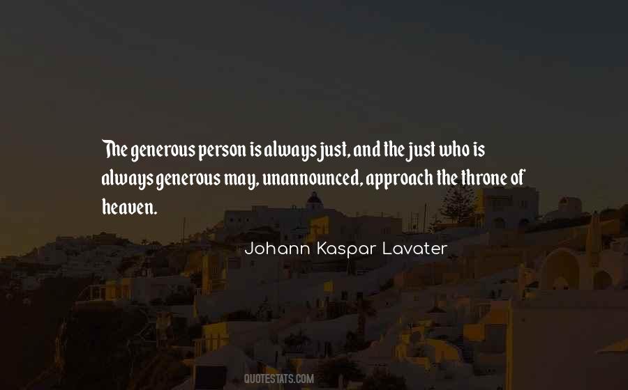 Quotes About Generous Person #1763727