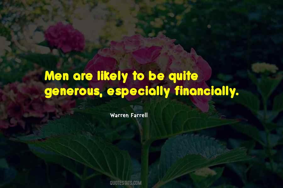 Quotes About Generous Men #307058