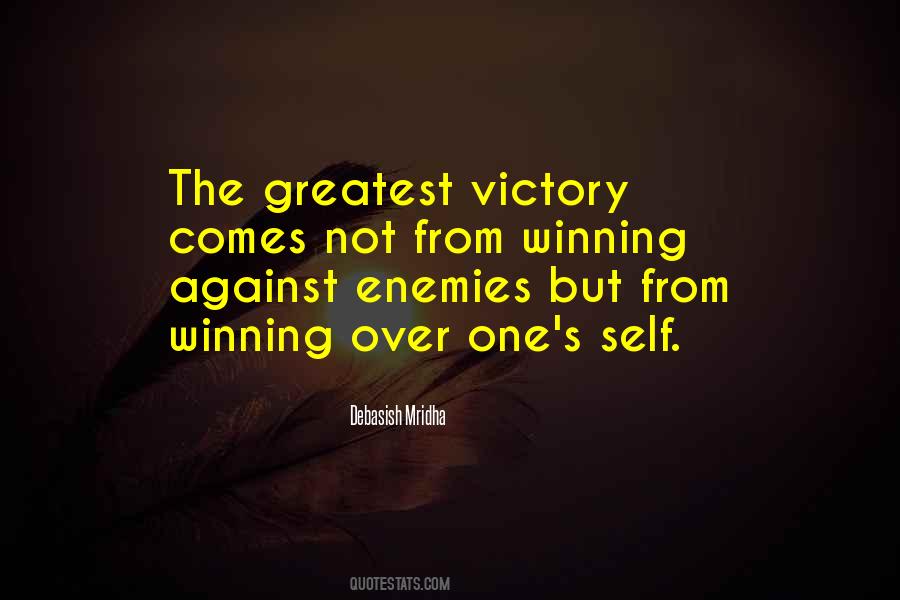 The Greatest Victory Quotes #25402