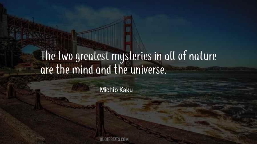 Quotes About Mysteries Of Universe #551087