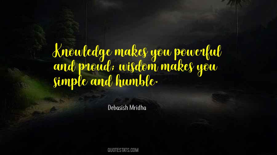 Simple Knowledge Quotes #1641182