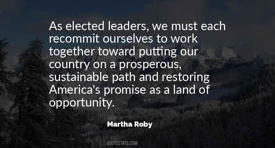 America Is A Land Of Opportunity Quotes #760418